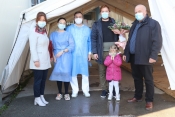 Gradonačelnik Kasana posjetio Emili Savi - prvu lipičku bebu rođenu u 2021. godini