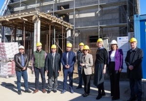 U posjeti Požegi ministrica kulture Nina Obuljen Koržinek - obišla gradilište nove zgrade Državnog arhiva u Požegi