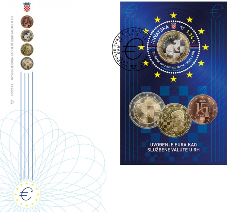 Prvo ovogodišnje filatelističko izdanje nosi motiv hrvatskog eura