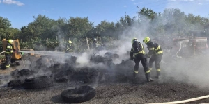 42-godišnjak u Cerovcu spaljivao karton pa mu izgorjele gume, garažna vrata, drva, motokultivator i automobil
