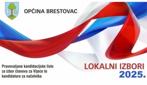 Pravovaljane kandidacijske liste za izbor članova za Vijeće te kandidature za načelnika Brestovca