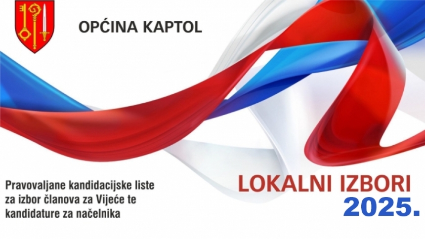 Pravovaljane kandidacijske liste za izbor članova za Vijeće te kandidature za načelnika Kaptola