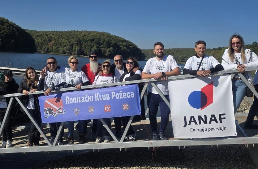 Ronilački klub "Požega" organizirao prvu akciju čišćenja korita jezera "Borovik"