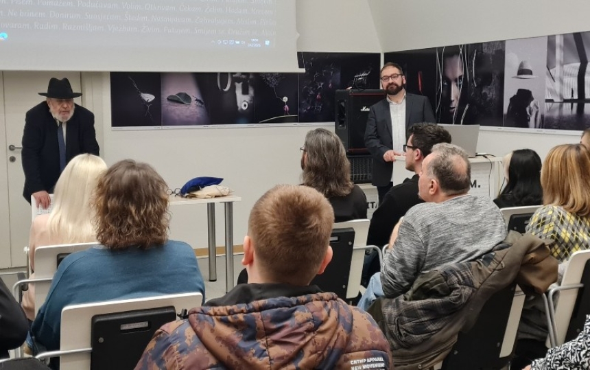 Rabin Luciano Moše Prelević održao je predavanje o židovstvu "Židovstvo za (ne)Židove"