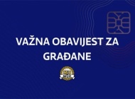 VAŽNA OBAVIJEST ZA GRAĐANE: Zahtjevi za izdavanje e-osobne iskaznice zaprimaju se do četvrtka, 29. srpnja 2021. do 15 sati