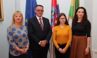 Prijem učenice Ivone Halas kod župana Alojza Tomaševića