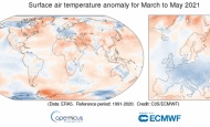 Najhladnije proljeće u Europi od 2013., dok su svibanjske globalne temperature iznad prosjeka
